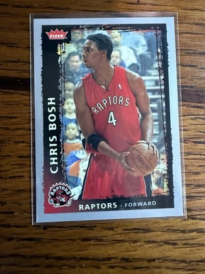 Chris Bosh Salón de la fama 2008-09 Fleer - #37 Toronto Raptors B7 Foto 1 de 2