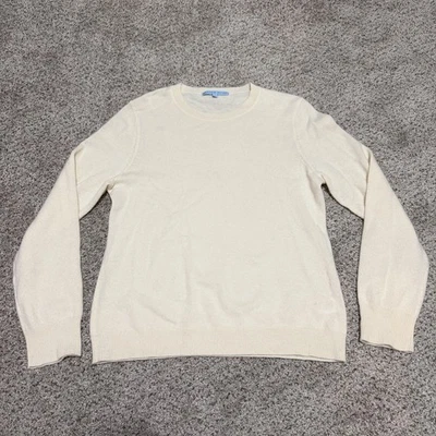 Suéter para mujer Antonio Melani crema cachemir manga larga talla L Foto 1 de 4