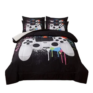 Sets for Boys Queen Size 3Piece Gaming Comforter Sets for Kids Teens Soft Microf - Picture 1 of 7