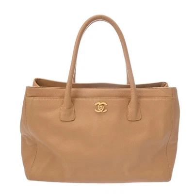 CHANEL Executive Tote 2Way Beige A93125 Caviar Leather Bag Back - Image 1 of 4