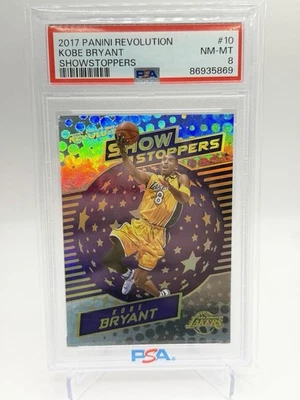 2017 Panini Revolution Show Stoppers #10 Kobe Bryant HOF. PSA 8 NM-MT - Image 1 of 2