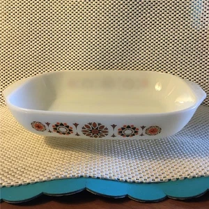 Vtg JAJ Pyrex TOLEDO Casserole # 535 60s 70s Made in England Mod Retro Glass - Picture 1 of 8