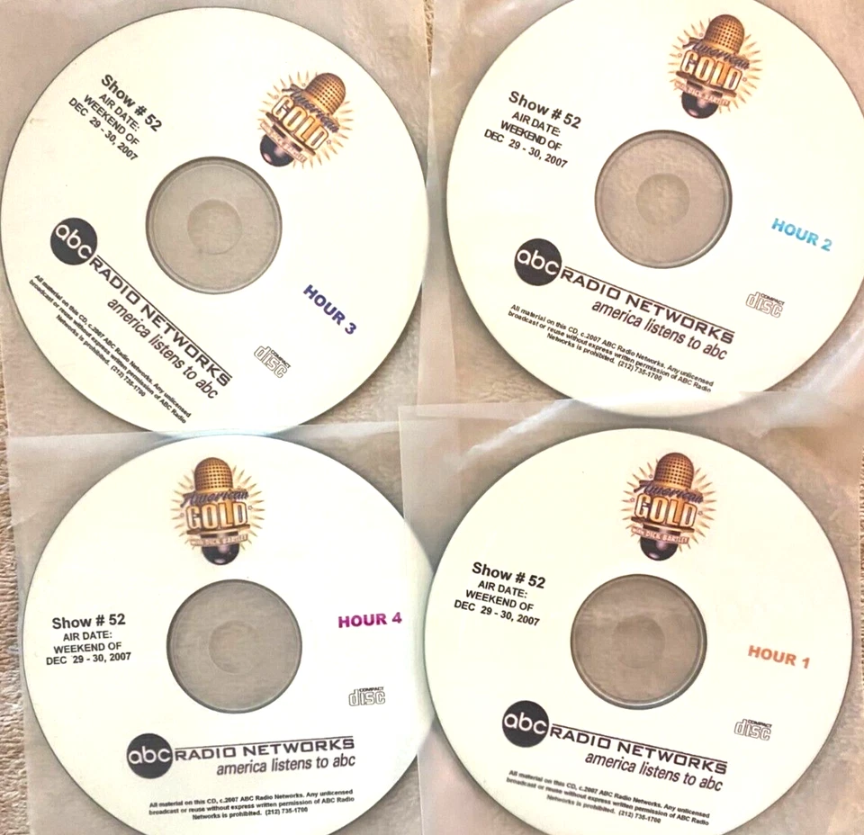 12/28/96 DICK BARTLEY'S AMERICAN GOLD YEAR END SPECIAL -  72 100% BILLBOARD #1'S - Image 1 of 1