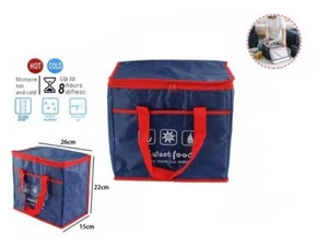 Borsa Termica Frigo Borsetta Porta Alimenti Pranzo Spiaggia Mare 26x22x15 cm - Foto 1 di 1
