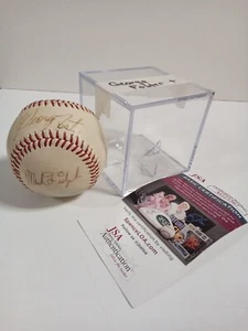 George Foster & Mark Fidrych Signed Official International League Baseball JSA # - Picture 1 of 5