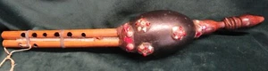 Vintage PUNGI Snake Charmers Flute Indian Music Instrument Gourd Bamboo Beeswax - Picture 1 of 4