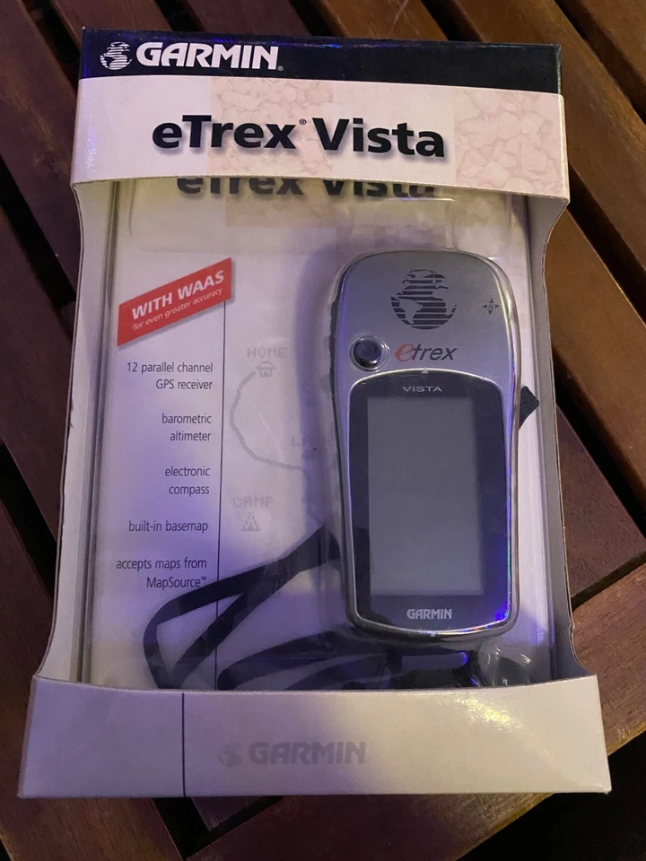 New Garmin eTrex Vista Handheld GPS Navigator Bundle Free Shipping - Image 1 of 3