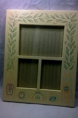 MARCO DE FOTOS ESTILO GRANJA 3 ABERTURAS 9.5" X 7.5" AVON CASA PINTADA A MANO Foto 1 de 4