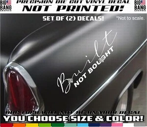 HOT Rat ROD Vinyl Decal Sticker Garage SPEED SHOP Built Not Bought Project Car - Bild 1 von 4