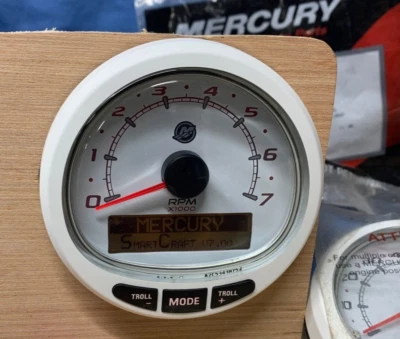 Mercury Smartcraft 0-7000 RPM Tachometer/80 MPH Speed LCD Gauges ONLY - image 1 of 4