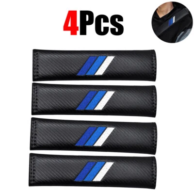 Accesorio para Toyota Tacoma Fibra de Carbono Azul Cinturón de Seguridad Almohadilla para el Hombro 4 Piezas Foto 1 de 4