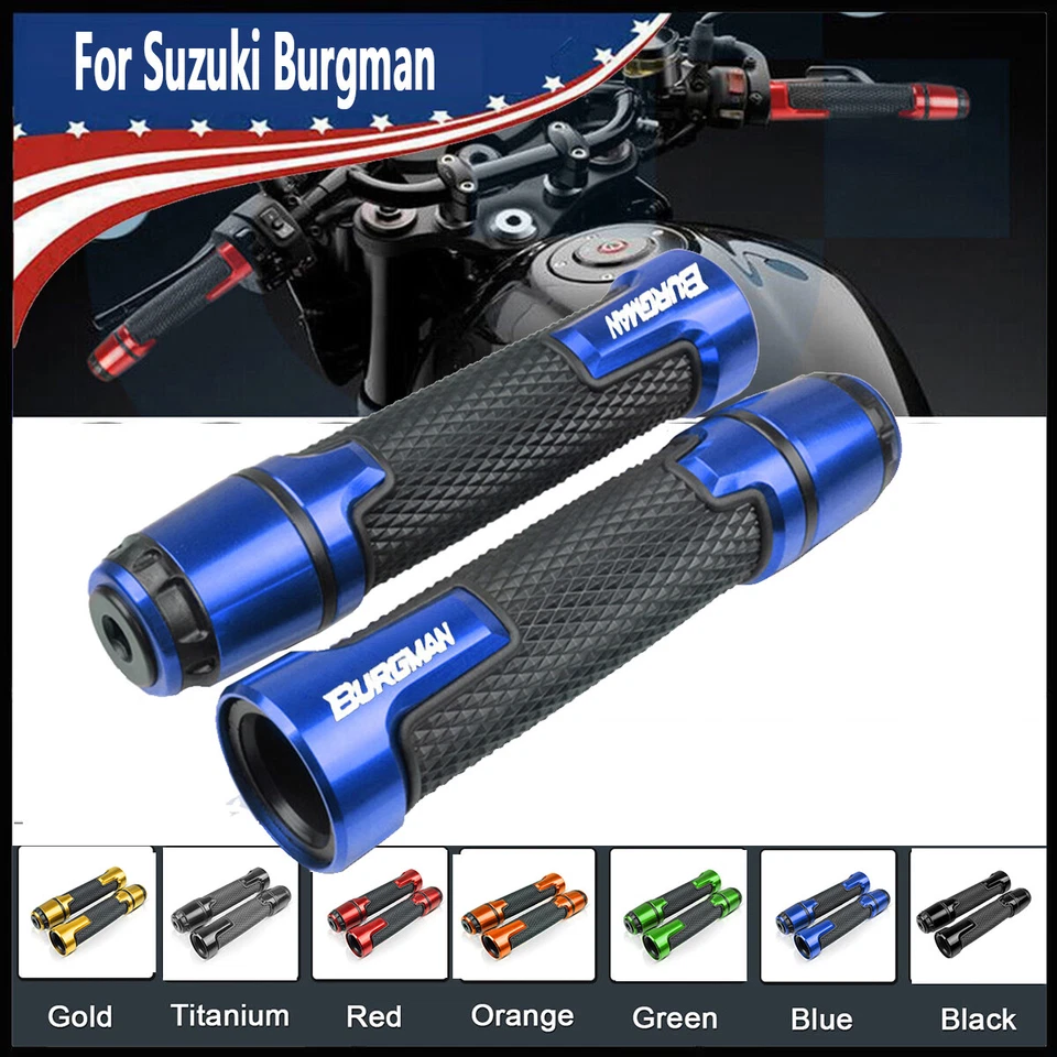 7/8" Motorcycle Gel Handlebar Grip Throttle Grip For Suzuki Burgman 200 400 650 - Изображение 1 из 4