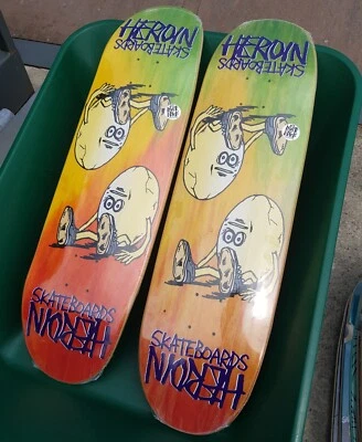 HEROIN SKATEBOARDS - Symmetrical Rainbow Egg  Skateboard Deck - 8.75" - Image 1 of 4