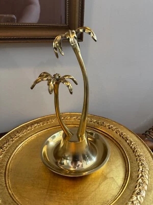 Pottery Barn Teen Gold Palm Tree Jewelry Accessory Stand Decor Metal - Изображение 1 из 4