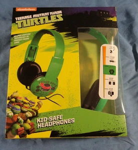 Auriculares seguros para niños Sakar Teenage Mutant Ninja Turtles, TNMT, sobre la oreja, nuevos - Imagen 1 de 3
