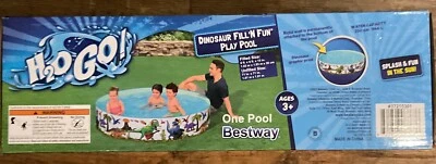Piscina H20Go Dinosaur Fill’N Fun Play 6 pies X 6 pies X 15 pulgadas Foto 1 de 3