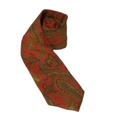 J.Z. Corbata Richards para hombre 100 % seda roja cachemira Repp. 57 X 3 Foto 1 de 4