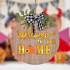 Interchangeable Home Sign for Front Door Holiday Home Decor Sign with LED Light