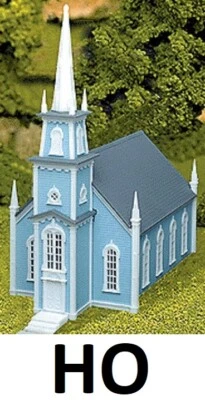 HO Scale -19th Century American Church Building Kit by Atlas ATL-708 - Image 1 of 2