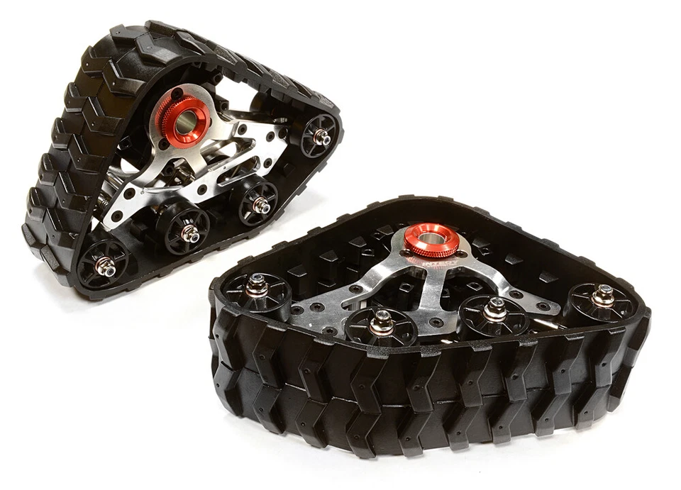 Integy Aluminum Front Snow/Sand Conversion Axial SCX10 C26089SILVER - Image 1 of 1