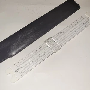 Vintage ACU Mathe No 400 Slide Lineal mit schwarzer Hülle - Bild 1 von 5