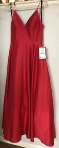 MACY'S Never Worn Red Junior's Ballgown Prom Dress NWT New with Tags Bestsy Adam - Picture 1 of 4