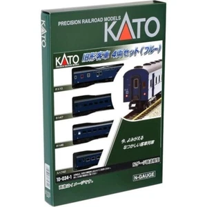 Kato N Scale Old Passenger Car 4 Car Set (Blue) 10-034-1(japan import) - Picture 1 of 1