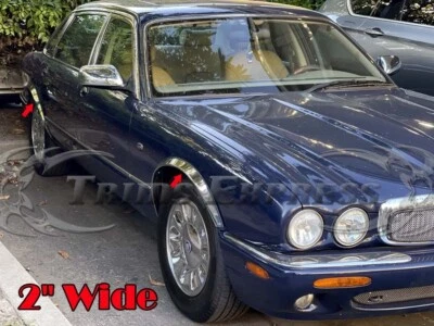 para:1995-2003 Jaguar XJ X300/X308 guardabarros rueda bien labio acero inoxidable 4 piezas 2" Foto 1 de 4