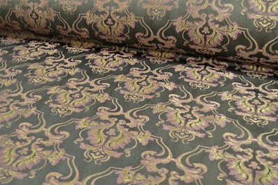 Möbelstoff Bezugsstoff Polsterstoff Meterware Stof Jacquard Ornament Barock Rank - Bild 1 von 4