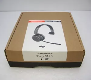 Plantronics Voyager 4210 Monochrom UC Bluetooth Mit Usb-C Adapter Headset, Ms - Bild 1 von 3