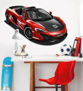 3D Sports Car T3442 Car Wallpaper Mural Poster Transport Wall Stickers Sunday - Imagen 1 de 6