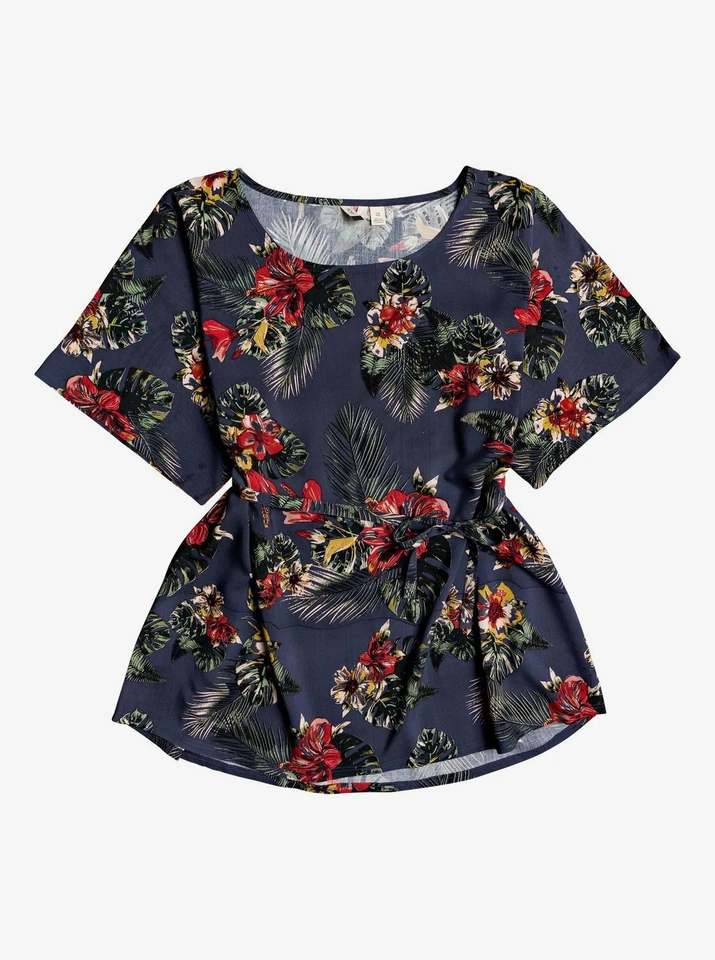 Roxy Swimsuit Cover Up Dress Loia Bay Floral Multi ERJX603162 Sz M