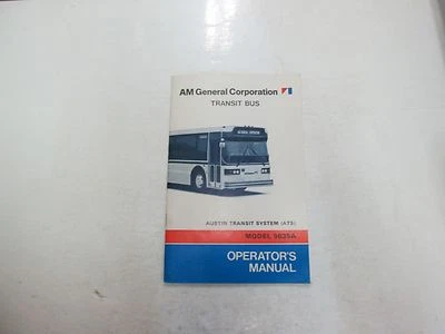 Am General Transit Autobús Austin Sistema Modelo Ats 9635A Operadores Manual - Imagen 1 de 4