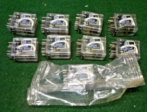 3A Relay 14 pin plug in 4 Pole C/o coil 24vac Job lot of 9 - Picture 1 of 5