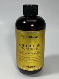 New York Biology Anti Cellulite Massage Oil 8 Fl. oz – Made with 100% Natural... - Picture 1 of 3