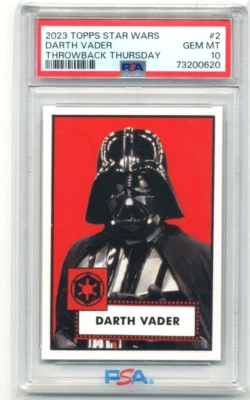 2023 Topps Throwback Thursday Star Wars #2 Darth Vader PSA 10 Gem Mint PR 4521 - Image 1 of 4