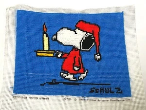 Malina Peanuts Snoopy Good Night 8111-009 Crewel Needlepoint Schulz Completed - Picture 1 of 8
