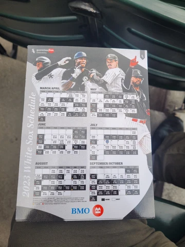 Sga 2023 Magnetic Whitesox Schedule Cover