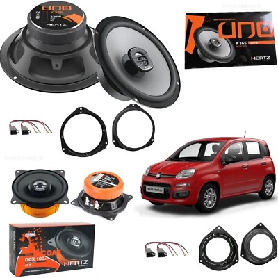Kit 4 Casse Altoparlanti Hertz Anteriori Posteriori per Fiat Panda III dal 2012 - Immagine 1 di 4