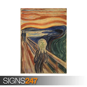 THE SCREAM poster edvard munch print artwork in sizes A0 A1 A2 A3 - Picture 1 of 4