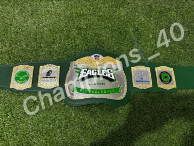 Philadelphia Eagles NFL Super Bowl Championship Title Belt Adult Size Zinc Plate - Image 1 of 4
