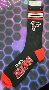 Atlanta Falcons Adult Crew Sock - Authentic NFL National Football League - Picture 1 of 3