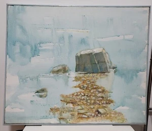 Original acrylic painting on canvas The James River Richmond VA - Picture 1 of 3