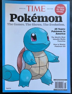 2025 Time Magazine POKEMON GAMES Show 25 YEARS Squirtle Cover SPECIAL EDITION - Image 1 of 4