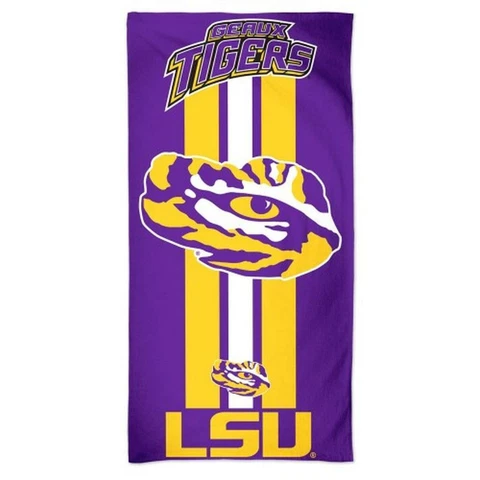 LSU Tigers 30x60 Beach Towel [NEW] NCAA Blanket Vacation Summer Pool Cover