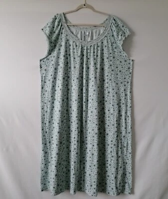 Maxi Vestido Croft & Barrow Íntimo Para Mujer Detalle de Encaje Floral Noche Talla 2X Foto 1 de 4