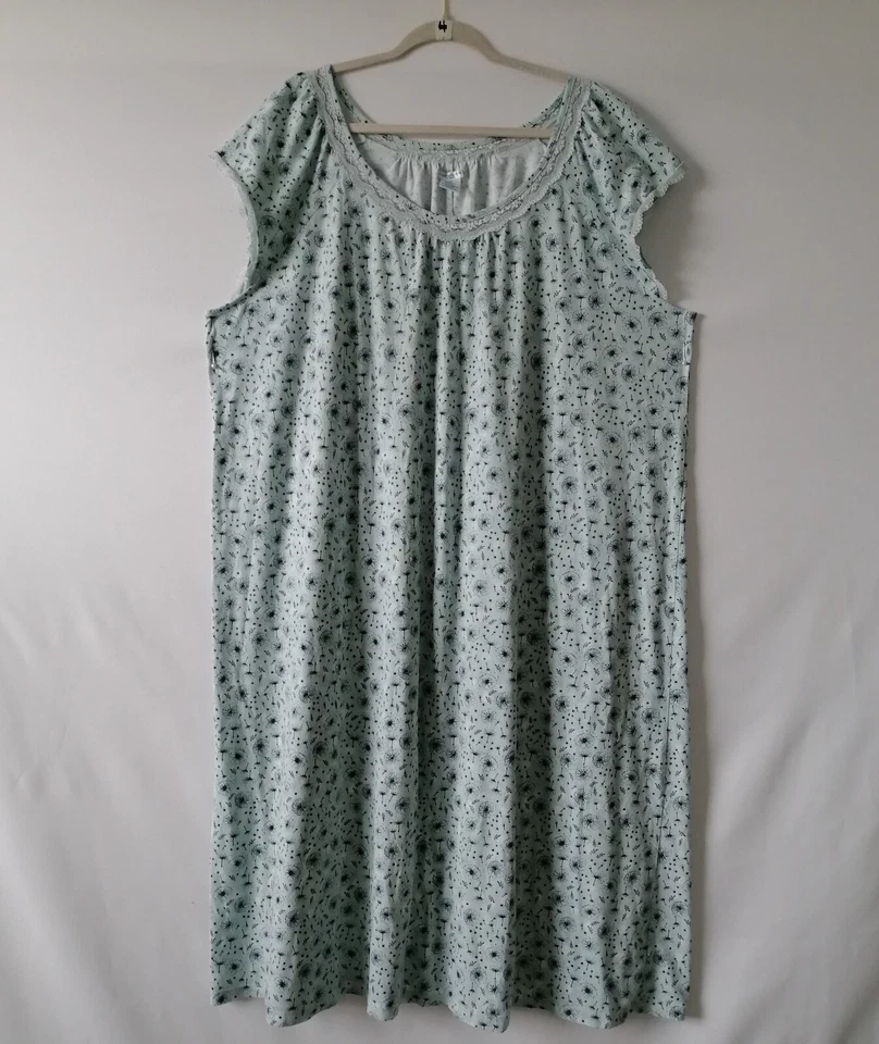 Maxi Vestido Croft & Barrow Íntimo Para Mujer Detalle de Encaje Floral Noche Talla 2X Foto 1 de 4