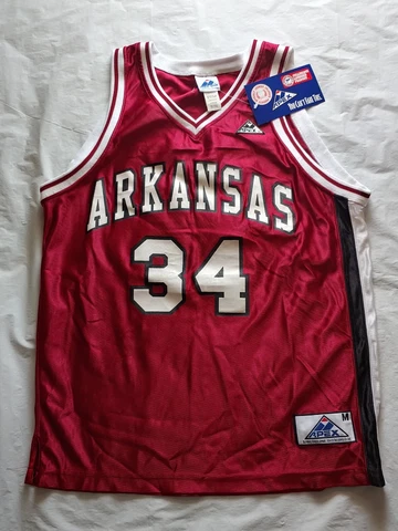 BRAND NEW W/ Tags Vintage Arkansas Razorbacks #34 Apex Jersey - Size Medium / M Cover