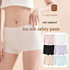 Ice Silk Underwear For Women Safety Pants Slim Soft Lady  Briefs Breathable Girl
