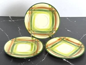 Vernon Kilns Tam O'Shanter Vernonware Set of 3 Saucers Made in USA - Picture 1 of 23